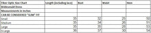 Fiber Optic Light Up Prom Dress - Size Chart