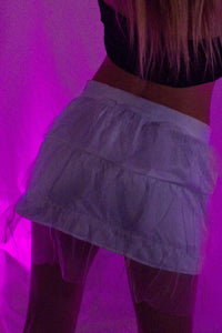 Fiber Optic Light Up  Mini Skirt - Unlit
