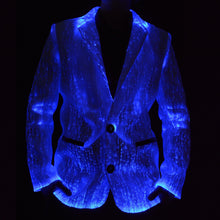 Light Up Jacket Lit Blue From Front