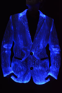 Fiber Optic Light Up Mens Suit - Jacket