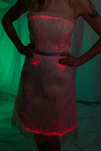 Fiber Optic Strapless Bridesmaid Dress