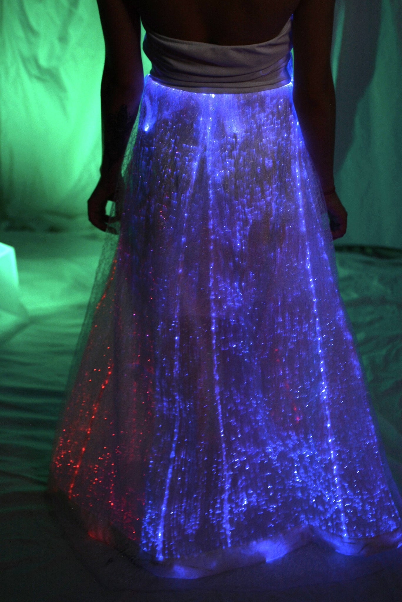 Fiber Optic Wedding Dress TrYptiX