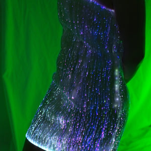 Fiber Optic Strapless Cocktail Dress