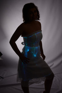 Fiber Optic Light Up Prom Dress