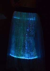 Fiber Optic Long Skirt In the Dark