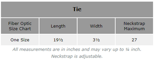 Fiber Optic Illuminated Tie