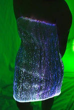 Fiber Optic Strapless Cocktail Dress