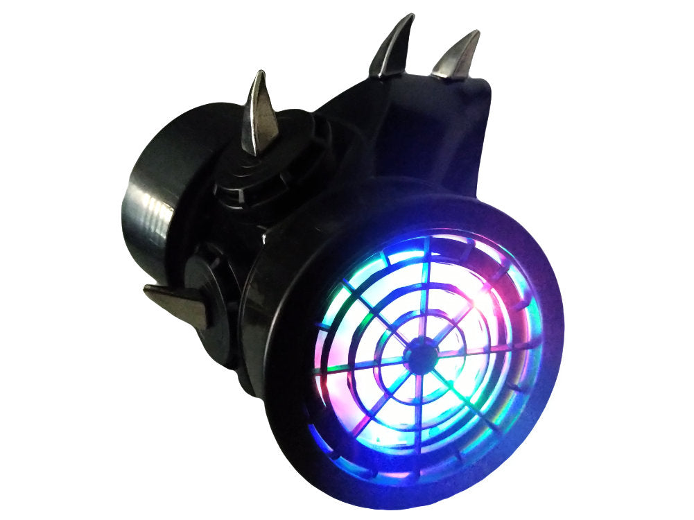 Light Up LED Curved Spike Gas Mask – TrYptiX